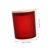 PRETYZOOM 2pcs Decorative Candle Containers Lids Simple Glass Candle Cups for Scented Romantic Home Decor for Parties and Special Occasions view 2
