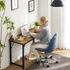 Sweetcrispy Computer Small Office Desk 40 Inch Student Study Writing Work with Headphone Hooks & Storage Bag Modern Simple PC Home Bedroom Table, Rustic Brown view 2