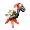 3.6 Red Glass Sheep Figurine  Hand-Blown Murano-Style Miniature  Collectible Sheep Ornament for Shelf or Desk  Gift for Animal Lovers & Home Dcor view 1
