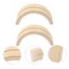 Zerodeko Bamboo Holder for Round Fans Fan Display Stand Semicircle Fan Rack for Art Gallery Office Dec view 3