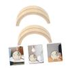Zerodeko Bamboo Holder for Round Fans Fan Display Stand Semicircle Fan Rack for Art Gallery Office Dec view 4