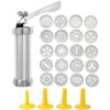 PRETYZOOM Cookie Cutter Stencil Kit Biscuit Cutters for Baking Cake Decorating Gun Tool Multi-function Nozzle Cupcake Filling Injector Tool view 1