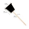 Zerodeko 20pcs Chalkboard Signs with Toothpick Stakes for Plant Labels Food Displays and Event Decorations Versatile Message Board for Weddings Parties and Home Decor view 2