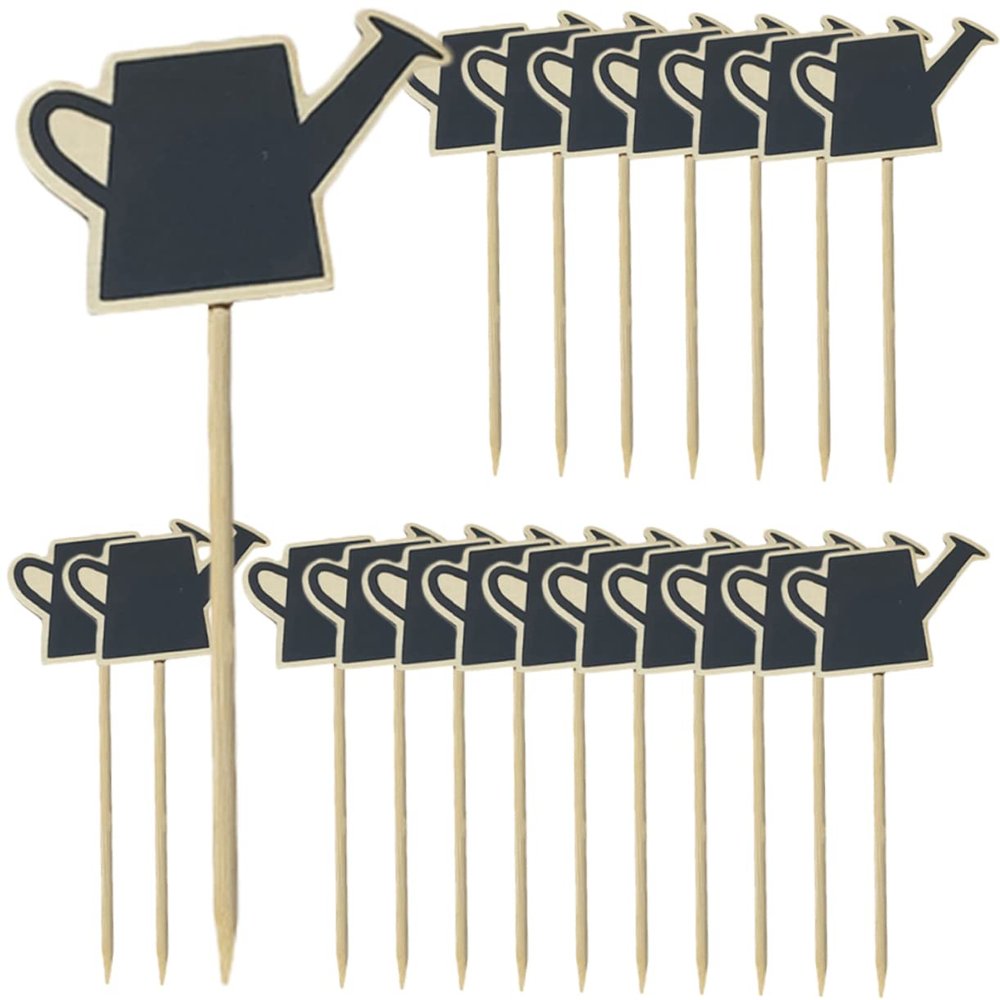 20pcs Mini Wooden Chalkboard Signs with Stand for Tables