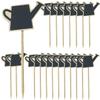 20pcs Mini Wooden Chalkboard Signs with Stand for Tables view 1