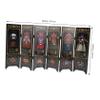 Amosfun Mini Chinese Style Wooden Folding Screen Room Divider Antique Decorative Panel for Desktop Traditional Craftsmanship for Home Decor and Cultural Enthusiasts view 2