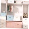 Amosfun Laundry Storage Containers Lids Fold-able Sock Box Closet Organization Bin view 4