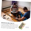 FELTECHELECTR 4pcs Non-Mortise Bed Frame Brackets Heavy Duty Screw Sleeves for Bed Rails Furniture Rails Ladders Random Color view 3