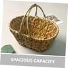 FUNOMOCYA Woven Storage Box for Toy Egg Basket for Gathering Fresh Eggs Home Basket view 2
