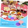 FUNOMOCYA 3pcs Sauce Containers for Lunch Box Small Condiment Containers Lid Lids view 3
