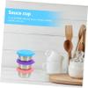 FUNOMOCYA 3pcs Sauce Containers for Lunch Box Small Condiment Containers Lid Lids view 4