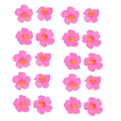 LIFKOME 20pcs Artificial Hibiscus Flower Decorations for Hawaiian Theme Parties Vibrant Fake Flower Ornaments for and Event Decor