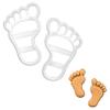 BAKERLOGY Cute Footprints Cookie Cutter - Detailed Biscuit Cutter Design for Baking and Crafts, ideal on fondant, dough, clay view 1