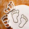 BAKERLOGY Cute Footprints Cookie Cutter - Detailed Biscuit Cutter Design for Baking and Crafts, ideal on fondant, dough, clay view 2
