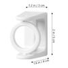 FUNOMOCYA 4pcs White Wall Hook Ceiling Hanging Curtain Rod Holder Stick on Curtain Rod Holders Multipurpose Wall Decor view 2