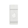 Seven Grays Designs Sailboat PVC Shutter, Decorative Single Panel, Sold Individually, (Width: 14.5, Height: 40.5) view 1