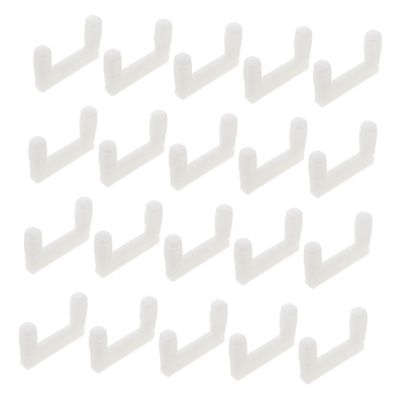 SEWOART 50pcs U Shaped Plastic Furniture Connectors for Wardrobes