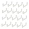 SEWOART 50pcs U Shaped Plastic Furniture Connectors for Wardrobes view 1