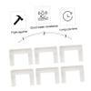 SEWOART 50pcs U Shaped Plastic Furniture Connectors for Wardrobes view 2