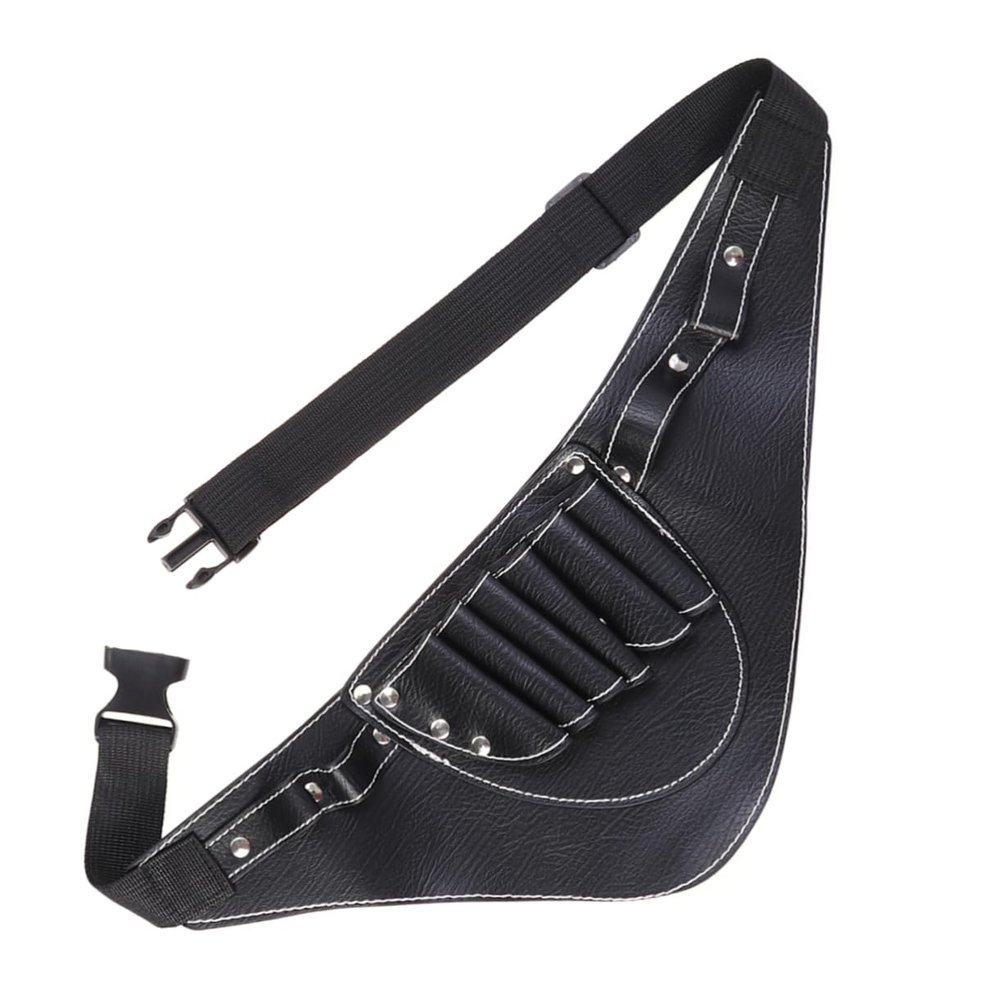 NOLITOY Hairdresser Scissors Bag Waist Pack for Mobile Barbers, Black