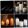 Zerodeko 3pcs Glass Candleholder Cylinders Transparent Windproof Candle Cover for Home Dining and Special Occasions view 3
