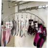 Amosfun 2pcs Stainless Steel Clothes Drying Rack Arc Sock Drying Rack Windproof Hooks Space Saving Hanger for Laundry view 3