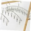Amosfun 2pcs Stainless Steel Clothes Drying Rack Arc Sock Drying Rack Windproof Hooks Space Saving Hanger for Laundry view 4