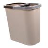 Amosfun Dual Compartment Trash Can Home Garbage Can Plastic Waste Bin Drain Trash Bin Home Waste Storage Box view 1