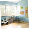 Amosfun Dual Compartment Trash Can Home Garbage Can Plastic Waste Bin Drain Trash Bin Home Waste Storage Box view 2