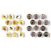 24Pcs Round Glass Refrigerator Magnets - Cute Fridge Magnets Decoration for Classroom, Locker, Office Whiteboards, Cabinet, Dishwasher and Magnetic Surfaces view 1