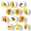 24Pcs Round Glass Refrigerator Magnets - Cute Fridge Magnets Decoration for Classroom, Locker, Office Whiteboards, Cabinet, Dishwasher and Magnetic Surfaces view 2