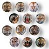 24Pcs Round Glass Refrigerator Magnets - Cute Fridge Magnets Decoration for Classroom, Locker, Office Whiteboards, Cabinet, Dishwasher and Magnetic Surfaces view 3