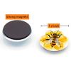 24Pcs Round Glass Refrigerator Magnets - Cute Fridge Magnets Decoration for Classroom, Locker, Office Whiteboards, Cabinet, Dishwasher and Magnetic Surfaces view 4