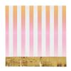Slant Collections Birthday Party Cocktail/Beverage Fringed Paper Napkins, 20-Count, Ombre Stripe view 1
