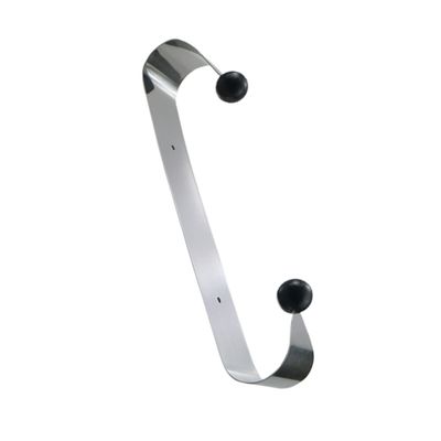 PRETYZOOM Stainless Steel Paper Roll Holder Double-end Wall Mounted Towel Rack for Kitchen and Bathroom Convenient Storage for Paper Towels and Items