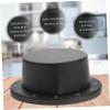 FELTECHELECTR 1pc Kitchen Timer Mechanical Stainless Steel Countdown Reminder for Cooking and Baking Magnetic Back for Easy Attachment to Oven Refrigerator Black view 2
