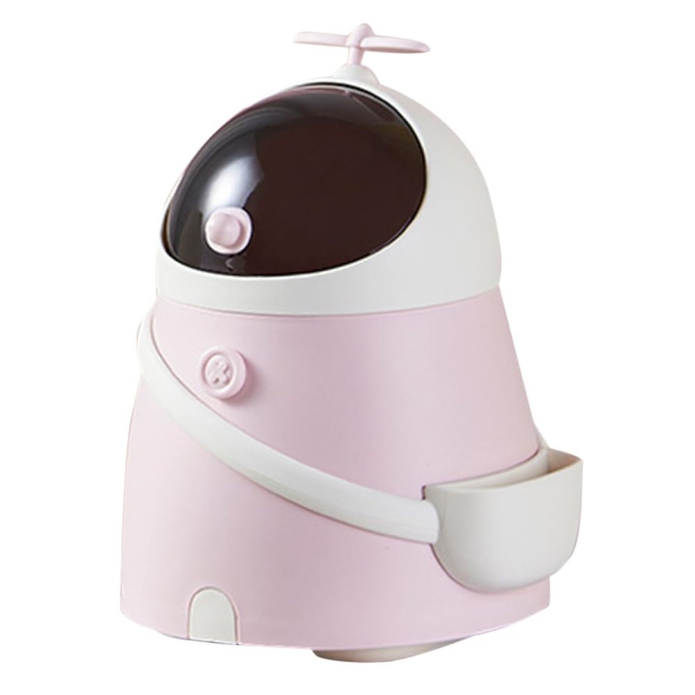 IMIKEYA Trash Can Astronaut Figurine Plastic Waste Basket Mini Small Waste Basket Kawaii Design Easy to Clean Great for Boys and Girls and Adults