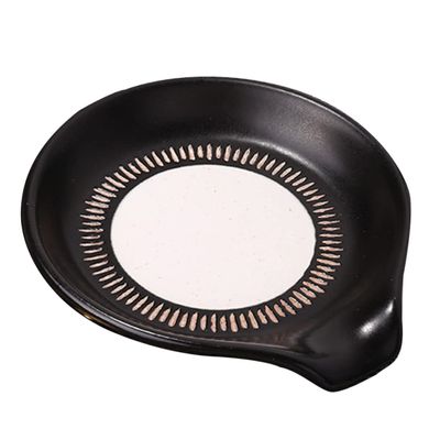 PRETYZOOM Ceramic Spoon Rest for Kitchen Countertop Compact Utensil Holder for Cooking Spoons Ladles and Spatulas Organizer for Clean Cooking Space