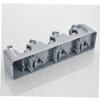 Holibanna Wall Mounted Mop and Broom Holder Positions Hooks Easy to Install Multi-purpose Organizer for Kitchen and Bathroom Abs Plastic Grey view 3