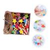 PRETYZOOM 57pcs Wooden Photo Clips Star Shape Photo Box Wall Hanging Easy to Use and Decorate view 3