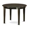 Modern 5 Piece Small Kitchen Table Set - Round Table & 4 Chairs - Sturdy Legs - Cappuccino Finish - Asian Wood - X Back Chairs - Versatile & Elegant view 1