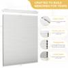 Doing-X Cordless Cellular Shades Blackout Top Down Bottom Up No Tool No Drill Honeycomb Cellular Window Blinds Room Darkening French Door Blinds for Kitchen Living Room Office,White,29.5" W x 64" H view 3