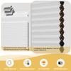 Doing-X Cordless Cellular Shades Blackout Top Down Bottom Up No Tool No Drill Honeycomb Cellular Window Blinds Room Darkening French Door Blinds for Kitchen Living Room Office,White,29.5" W x 64" H view 4