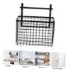 OFFSCH Multifunctional over Door Hanging Basket Organizer Metal Kitchen Storage Holder for Seasoning Bottles Vegetables and More Easy Install Space Saving Versatile for Home Garage and view 2