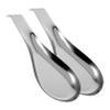 OFFSCH 2pcs Stainless Steel Spoon Rest Slotted Spoon Kitchen Tool Scoop Holder for Silverware view 1