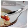 OFFSCH 2pcs Stainless Steel Spoon Rest Slotted Spoon Kitchen Tool Scoop Holder for Silverware view 2