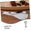 OFFSCH 2pcs Stainless Steel Spoon Rest Slotted Spoon Kitchen Tool Scoop Holder for Silverware view 3