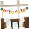 BESTOYARD 3 Nonwovens Garland Felt Tropical Garland Flamingo Banner Garland Beach Themed Banner Hawaiian Summer Banner Flamingo Banners Decor Tropical Bunting Pull The Flag Fruit, Medium view 3