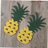 BESTOYARD 3 Nonwovens Garland Felt Tropical Garland Flamingo Banner Garland Beach Themed Banner Hawaiian Summer Banner Flamingo Banners Decor Tropical Bunting Pull The Flag Fruit, Medium view 4