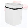 PRETYZOOM 1pc Automatic Induction Trash Can Smart Electric Waste Bin for Home Kitchen Living Room Ivory -Saving Silent Touchless Design view 4